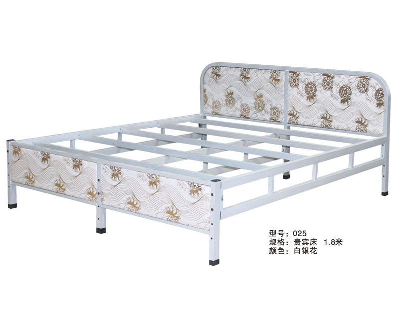 型號：025 規(guī)格：貴賓床1.8米 白銀花