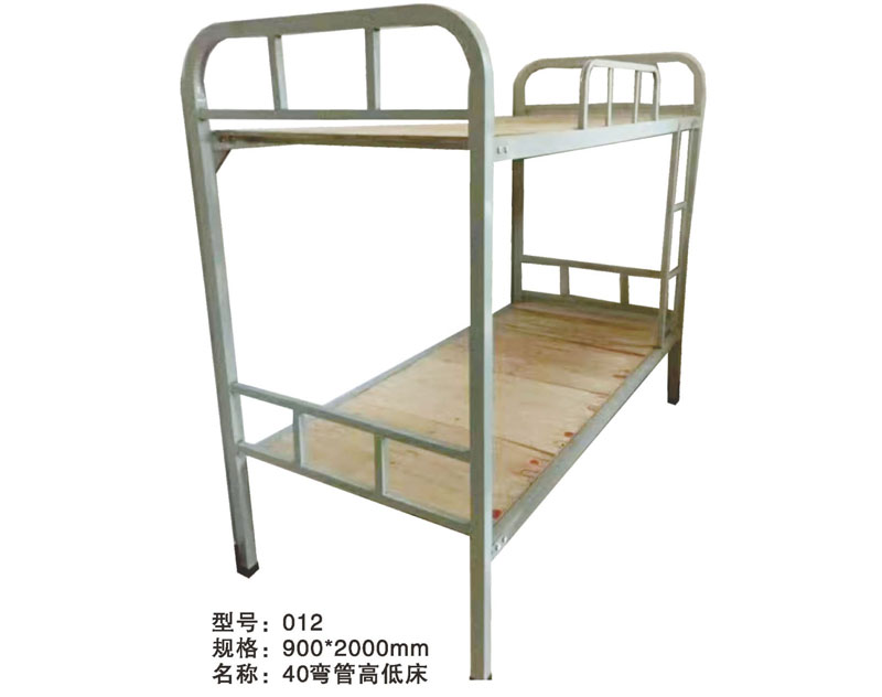型號(hào)：012 40彎管高低床 規(guī)格：900x2000mm